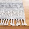 SAFAVIEH Natura Collection Accent Rug - 3' x 5', Silver, Handmade Wool Tassel, Ideal for High Traffic Areas in Entryway, Living Room, Bedroom (NAT317G) view 3