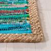 SAFAVIEH Montauk Collection Accent Rug - 3' x 5', Green & Natural, Handmade Boho Cotton & Jute, Ideal for High Traffic Areas in Entryway, Living Room, Bedroom (MTK960Y) view 3