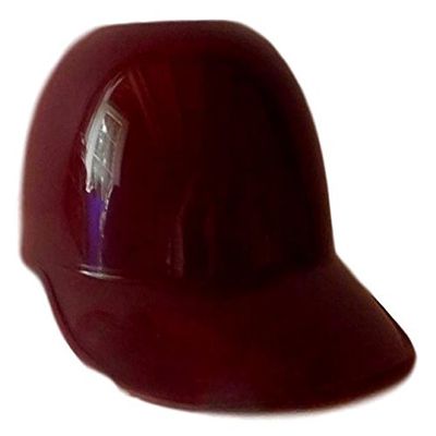 Jean's Plastics Party Favor Baseball Caps (Helmets) Pack 12- (Maroon)