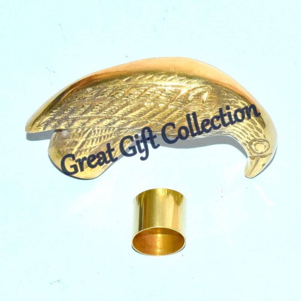 Mahira Nautical SOLID BRASS CROW HANDLE HEAD FOR WALKING STICK CANES SHAFT WOOD BRASS