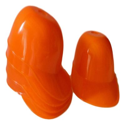 Jean's Plastics Party Favor Orange Baseball Caps (Helmets) Pack 12-