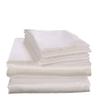 Bedify Bedding 100% Pure Silk Satin 7 Pcs Set of Duvet, 15 Inches Deep Pocket Fitted Sheet and Flat Sheet with Pillowcases Wrinkle Free Fade Resistant Soft Bed Sheets (White, California Queen) view 1