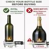 AceList 12 Pack Wrought Iron Hanging Candle Holder for Cut Glass Bottles, Fits 3.0" Diameter Bottlenecks, DIY Wine Bottle Lantern Kit for Garden, Patio, Wedding, Outdoor Decor view 2