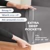 Extra Deep King Sheet Set - 6 Piece Breathable and Cooling Sheets - Hotel Luxury Bedding for Women, Men, Kids & Teens - Easy & Secure Fit - Soft, Wrinkle Free and Comfy w/ Extra Deep Pockets - Grey view 3