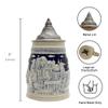 0.8 Liter | OktoberfestHaus German Beer Stein Souvenir With Landmarks Of Berlin Engraved Beer Mug With Metal Lid Beer Steins, Ceramic Steins, Beer Lover Gifts, German Beer Mug view 3