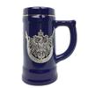 0.75 Liter | OktoberfestHaus Beer Lover Gift Beer Stein Tankard Medieval German Adler (Eagle) Coat Of Arms With Germany On Metal Emblem Bier Krug Cobalt Blue Ceramic Mug view 1