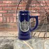 0.75 Liter | OktoberfestHaus Beer Lover Gift Beer Stein Tankard Medieval German Adler (Eagle) Coat Of Arms With Germany On Metal Emblem Bier Krug Cobalt Blue Ceramic Mug view 4