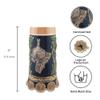 0.9 Liter | OktoberfestHaus Gift for Beer Lovers Brewing Time Lidded Stein Mug German Beer Barrels and Hops Beer Mugs, Beer Steins for Men and Beer Lover Gift Idea, Beer Mug Gift view 2