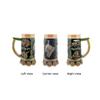 0.9 Liter | OktoberfestHaus Gift for Beer Lovers Brewing Time Lidded Stein Mug German Beer Barrels and Hops Beer Mugs, Beer Steins for Men and Beer Lover Gift Idea, Beer Mug Gift view 4