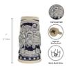 0.7 Liter | OktoberfestHaus Oktoberfest Beer Stein Germany Festival Scene Munich, Beer Wagon and Hops Oktoberfest Items, and Octoberfest Beer Mug, and Oktoberfest Glasses for Party view 3