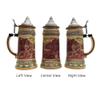 1 Liter | OktoberfestHaus German Tnzer (Dancers) Drinking Tankard 1 Liter Ceramic Oktoberfest Beer Stein Germany Beer Mugs, Beer Lover Gift Idea, German Gifts for Men With Lid view 4