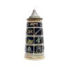 1 Liter | OktoberfestHaus German Beer Stein Schnitzelbank Song Engraved Beer Mug With Lid German Gifts for Men Collectible Beer Steins and Germany Beer Mugs for Beer Lover Gift Idea view 1