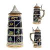 1 Liter | OktoberfestHaus German Beer Stein Schnitzelbank Song Engraved Beer Mug With Lid German Gifts for Men Collectible Beer Steins and Germany Beer Mugs for Beer Lover Gift Idea view 2