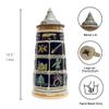1 Liter | OktoberfestHaus German Beer Stein Schnitzelbank Song Engraved Beer Mug With Lid German Gifts for Men Collectible Beer Steins and Germany Beer Mugs for Beer Lover Gift Idea view 3