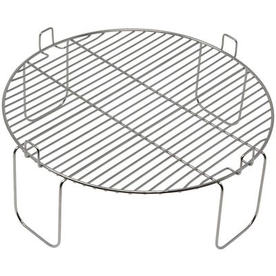 4 inch Stainless Steel Grill Rack Compatible with NuWave Oven Pro, Primo, NutriChef, Black Decker | Reversible Grate Accessory for Cooking, Baking, Cooling in Infrared Kitchen Convection Toaster Oven