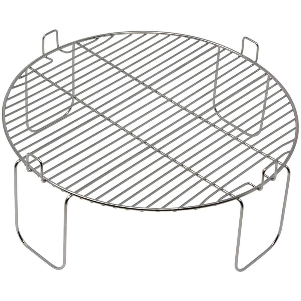 4 inch Stainless Steel Grill Rack Compatible with NuWave Oven Pro, Primo, NutriChef, Black Decker | Reversible Grate Accessory for Cooking, Baking, Cooling in Infrared Kitchen Convection Toaster Oven
