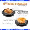 4 inch Stainless Steel Grill Rack Compatible with NuWave Oven Pro, Primo, NutriChef, Black Decker | Reversible Grate Accessory for Cooking, Baking, Cooling in Infrared Kitchen Convection Toaster Oven view 3