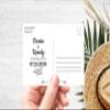 Custom - Beach Wedding Save the Date Invitation Postcard - Set of 25, Personalized Wedding Invitation, Hawaiian Wedding, Destination Wedding view 3