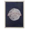 GreenBox Art + Culture Yellow Button Studio I Love You to The Moon - Pink 5 x 7 Framed Canvas, Rustic White view 1