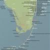 Florida Beaches Checklist Map 18x24 Poster (Natural Earth) view 2