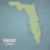 Florida's 400+ Beaches Map, 24x36 by Best Maps Ever view 1