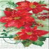 Boston International, Towel Guest Poinsettia Crackle, 16 Count view 1