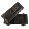 Indian Shelf 1 Piece Vocalforlocal Handmade Black Wooden Nandi Bull Sitting on Cart Design Spice Box Seasoning Masala Organizer Rack Jewellery Container view 3