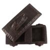 Indian Shelf 1 Piece Vocalforlocal Handmade Black Wooden Nandi Bull Sitting on Cart Design Spice Box Seasoning Masala Organizer Rack Jewellery Container view 4
