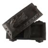 Indian Shelf 1 Piece Vocalforlocal Handmade Black Wooden Nandi Bull Sitting on Cart Design Spice Box Seasoning Masala Organizer Rack Jewellery Container view 4