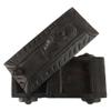 Indian Shelf 1 Piece Vocalforlocal Handmade Black Wooden Nandi Bull Sitting on Cart Design Spice Box Seasoning Masala Organizer Rack Jewellery Container view 2
