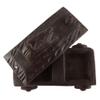 Indian Shelf 1 Piece Vocalforlocal Handmade Black Wooden Nandi Bull Sitting on Cart Design Spice Box Seasoning Masala Organizer Rack Jewellery Container view 4