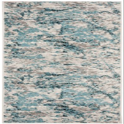 SAFAVIEH Skyler Collection 2' x 6' Blue/Ivory SKY186M Modern Abstract Non-Shedding Living Room Entryway Foyer Hallway Bedroom Runner Rug