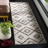 SAFAVIEH Skyler Collection 3' x 5' Grey/Ivory SKY120K Diamond Distressed Non-Shedding Living Room Bedroom Accent Rug view 3