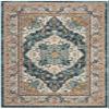 SAFAVIEH Area Rug 8x10 - Phoenix Collection - Large - Ivory & Blue, Boho Chic Oriental Medallion Design, Non-Shedding & Easy Cleaning, Ideal for Living Room, Bedroom, Office, Dining Space (PHX154M) view 2
