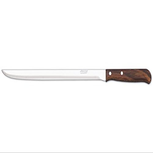 Arcos Series Latina-Box Ham Slicing Knife-Blade Nitrum Stainless Steel 250 mm (9.84 Inch) -Handle Pack-Wood Brown Colour (12 Piece)