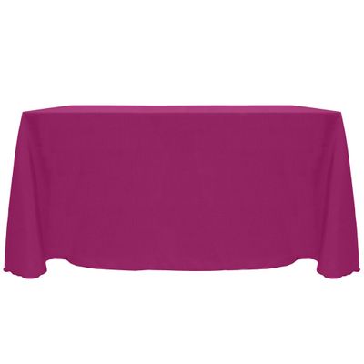 Ultimate Textile -3 Pack- Reversible Shantung Satin - Majestic 90 x 120-Inch Rectangular Tablecloth, Raspberry Red