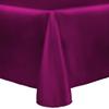 Ultimate Textile -3 Pack- Reversible Shantung Satin - Majestic 90 x 120-Inch Rectangular Tablecloth, Raspberry Red view 2