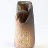 CtoC JAPAN Select Shigaraki Ware Vase J338 Ceramic, Width 2.2 x Depth 2.2 x Height 4.5 x 4.5 inches (5.5 x 5.5 x 11.5 cm), Gold Filled with Small Flowers with Handmade, Stylish Pottery 4510542202108 view 2