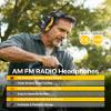 PROTEAR Digital AM FM Radio Headphones, 30dB SNR Noise Reduction Hearing Protection for Adult, Comfortable Work Safety Earmuff for Lawn Mowing, Construction, Chainsaw, Woodworking(Yellow) view 2