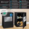 KESSER Caja fuerte electrnica Caja fuerte de pared 50 x 35 x 34,5, negro view 2
