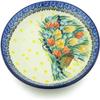 Polmedia Polish Pottery Dessert Plate UNIKAT - Summer Bouquet Pattern Handmade in Boleslawiec Poland by Ceramika Artystyczna + Certificate of Authenticity view 2