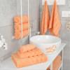 American Soft Linen Luxury 6 Piece Towel Set, 2 Bath Towels 2 Hand Towel 2 Washcloths, 600 GSM 100% Cotton Turkish Towels for Bathroom, Malibu Peach Towel Sets view 2