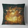 Abstract Golden Elements' Abstract Throw Pillow & Cushion Pillow Cover for Living Room, Sofa view 1