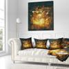 Abstract Golden Elements' Abstract Throw Pillow & Cushion Pillow Cover for Living Room, Sofa view 2