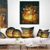 Abstract Golden Elements' Abstract Throw Pillow & Cushion Pillow Cover for Living Room, Sofa view 3