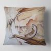 Designart Voice Inside' Abstract Throw Living Room, Sofa, High Quality Pillow Insert + Cushion Cover Printed On Both Side 16 in. x 16 in view 1