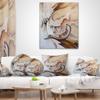 Designart Voice Inside' Abstract Throw Living Room, Sofa, High Quality Pillow Insert + Cushion Cover Printed On Both Side 16 in. x 16 in view 3