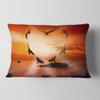 Designart Crow Heart at Sunset' Abstract Throw Lumbar Cushion Pillow Cover for Living Room, Sofa 12 in. x 20 in view 1