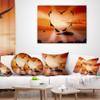 Designart Crow Heart at Sunset' Abstract Throw Lumbar Cushion Pillow Cover for Living Room, Sofa 12 in. x 20 in view 3