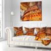 Designart Colosseum in Rome Landscape' Monumental Throw Living Room, Sofa, High Quality Pillow Insert + Cushion Cover Printed On Both Side 16 in. x 16 in view 2